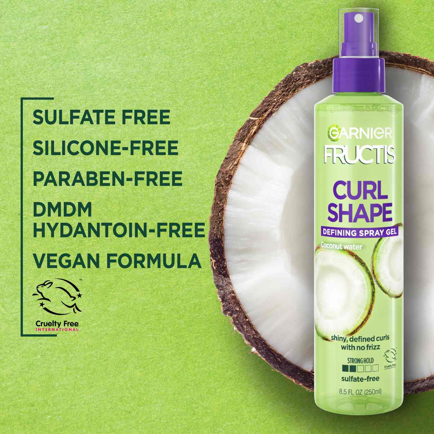 GARNIER Fructis Style Curl Shape Defining Spray Gel with Coconut Water  غارنييه سبراي جل لتحديد تموجات الشعر بماء جوز الهند