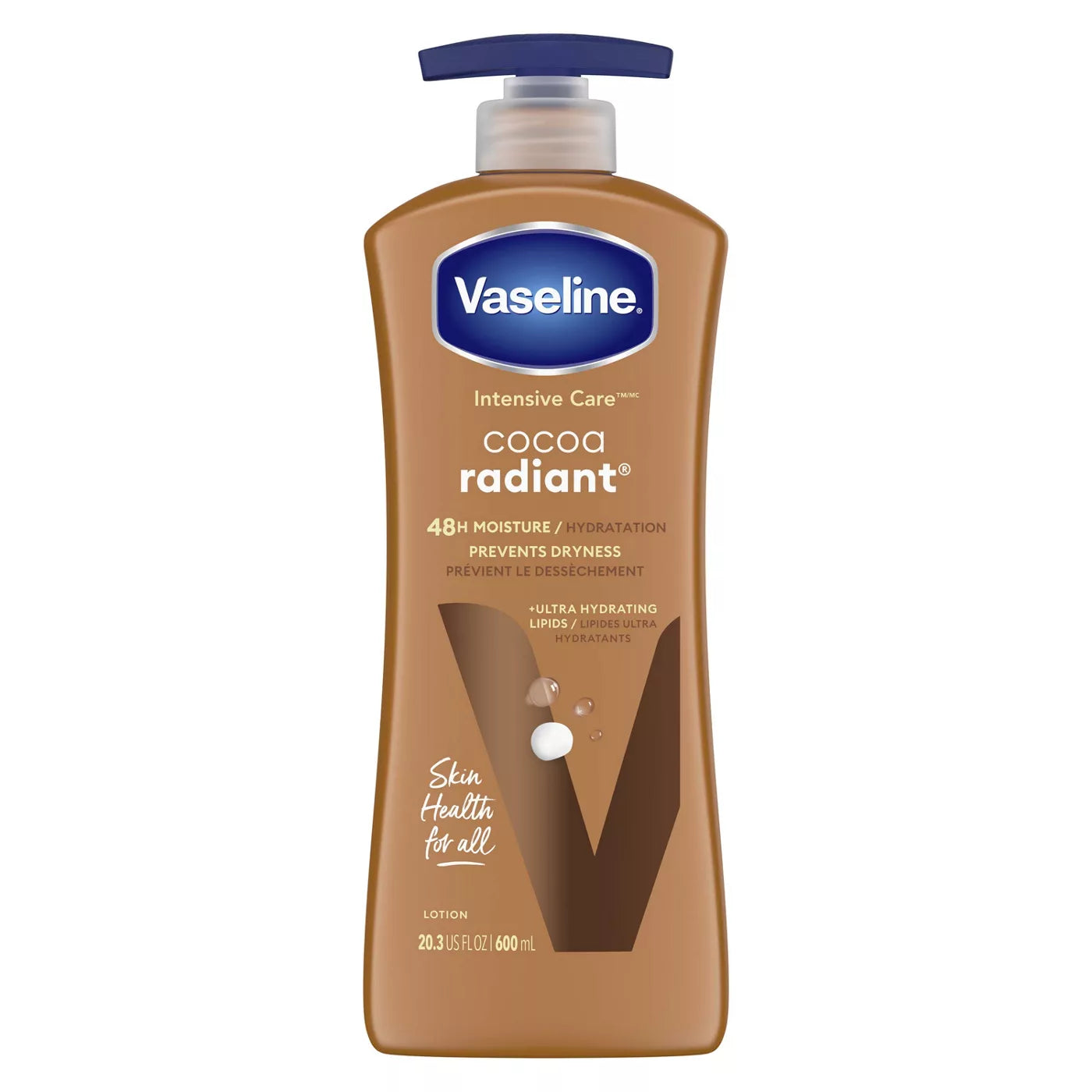 VASELINE Intensive Care Cocoa Radiant 48H Hydration Lotion فازلين لوشن العناية المكثفة بالكاكاو لترطيب يدوم 48 ساعة
