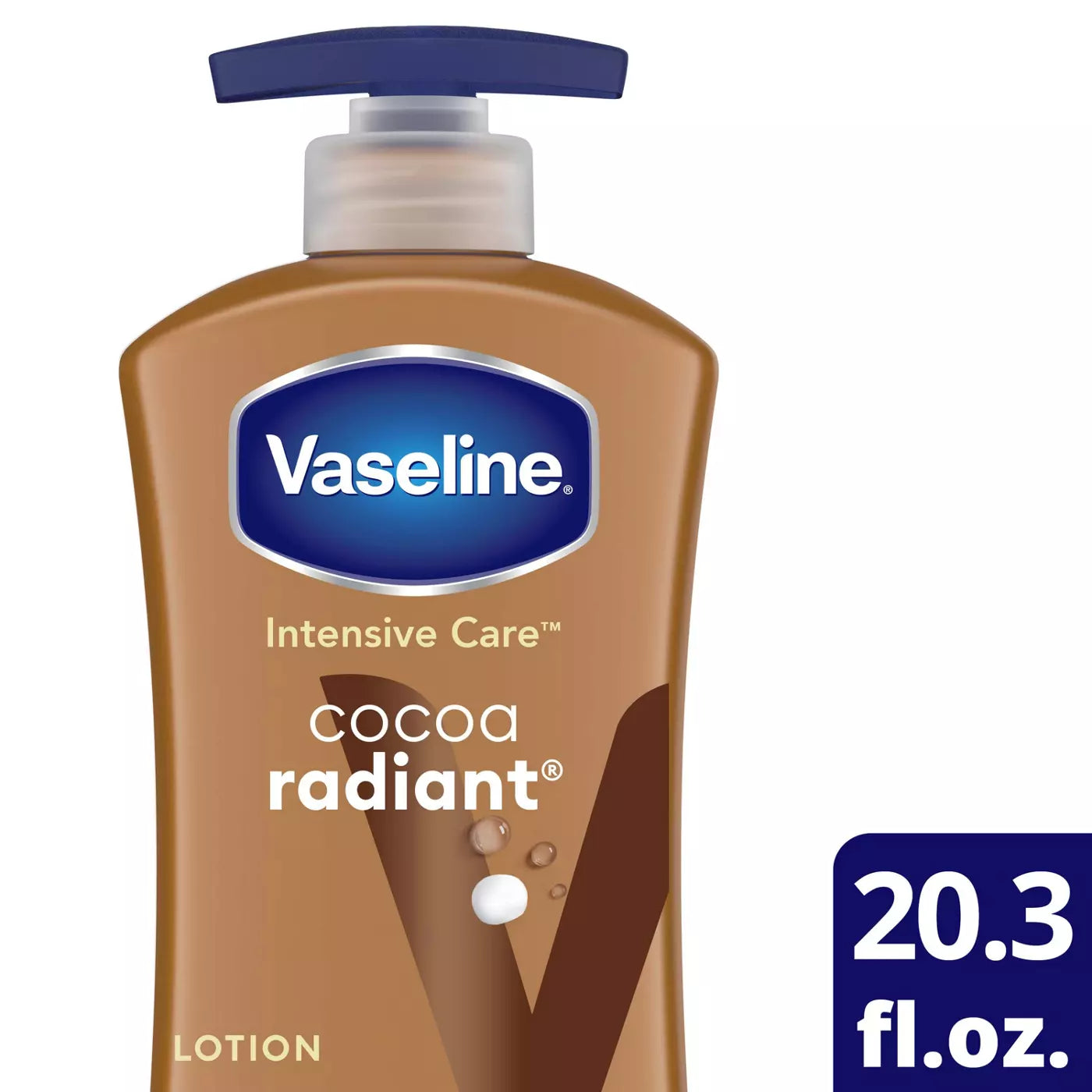 VASELINE Intensive Care Cocoa Radiant 48H Hydration Lotion فازلين لوشن العناية المكثفة بالكاكاو لترطيب يدوم 48 ساعة