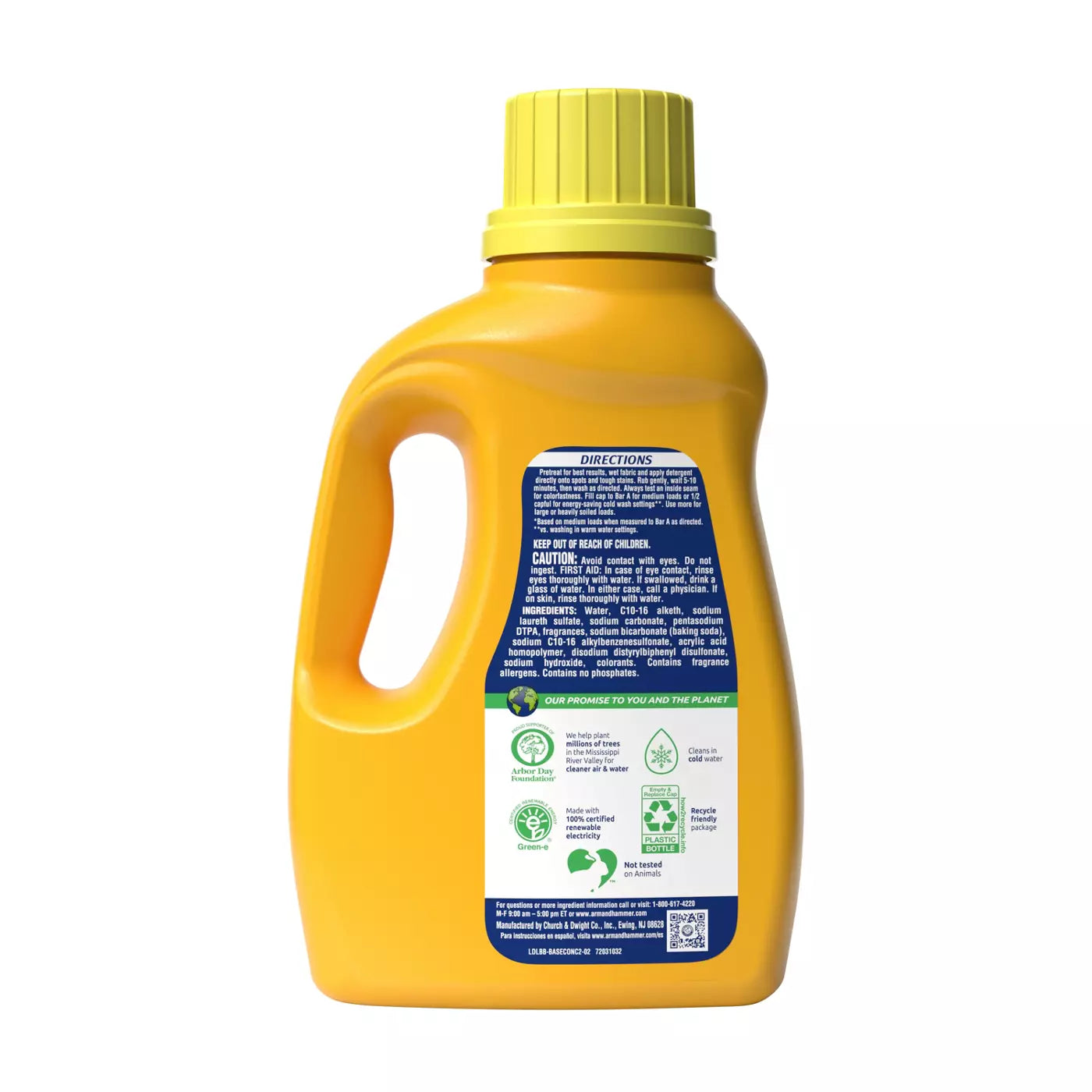 ARM & HAMMER Clean Burst Liquid Laundry Detergent Vibrantly Fresh منظف الملابس السائل برائحة الانتعاش النقي من آرم آند هامر