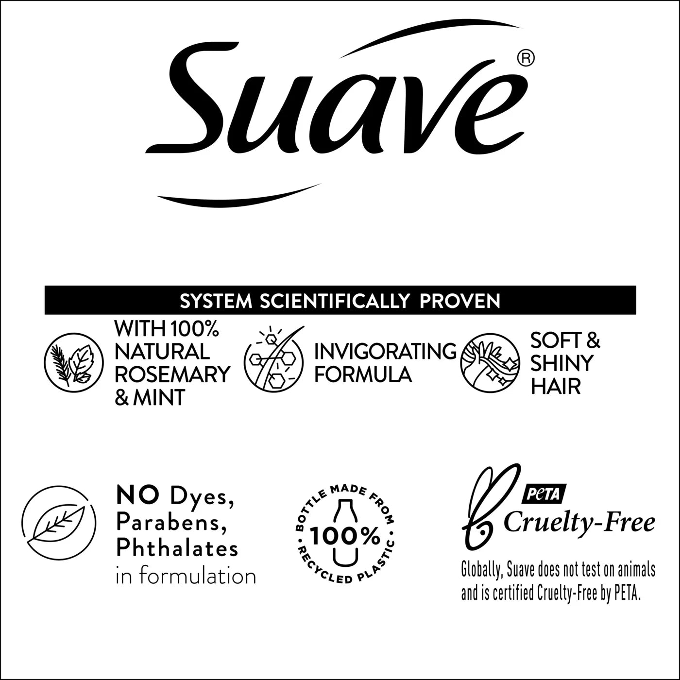 SUAVE Rosemary & Mint Invigorating Conditioner بلسم سواف بالروزمارى والنعناع المنعش