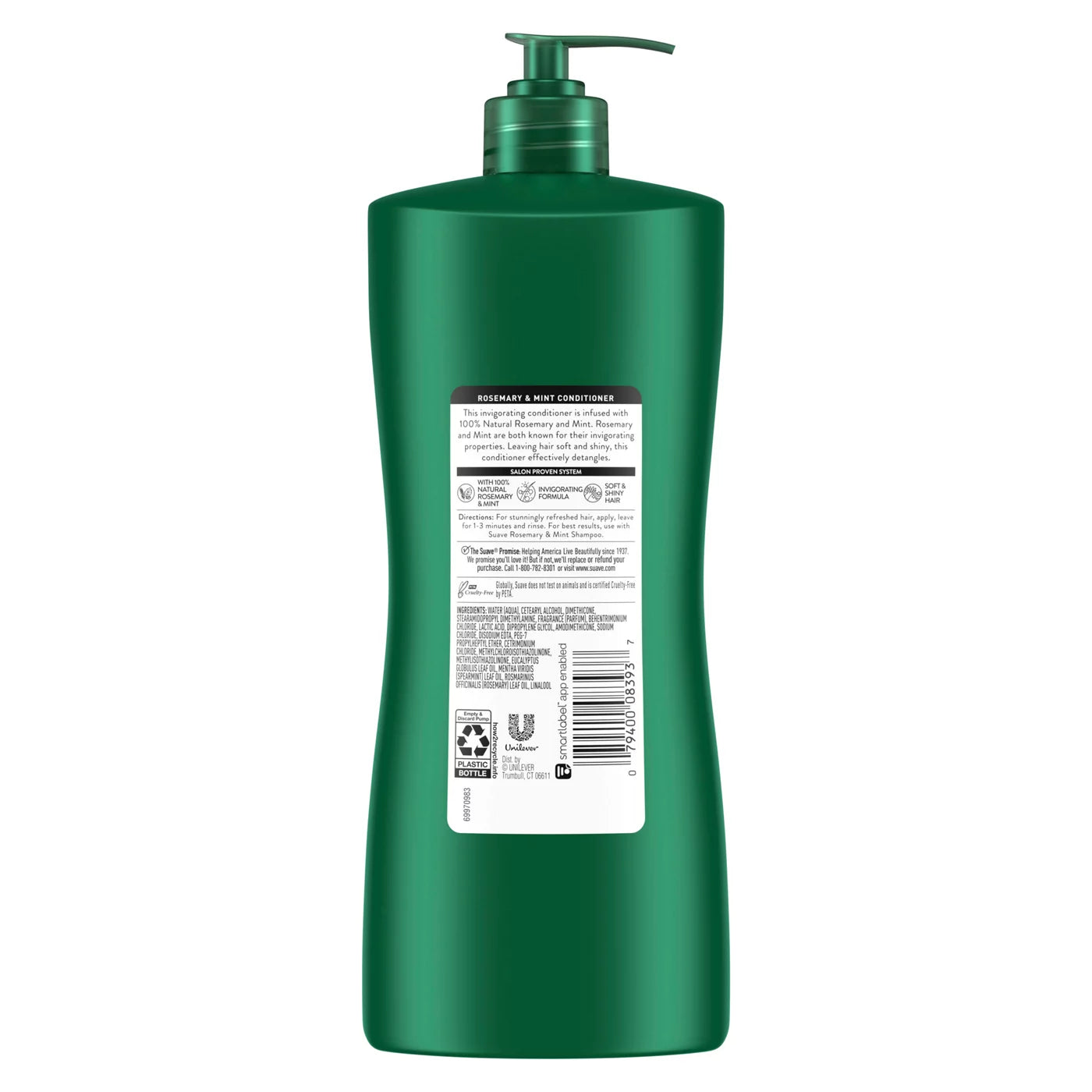 SUAVE 100% Natural Rosemary & Mint Invigorating Conditioner  بلسم طبيعي 100% بالروزماري والنعناع من سواف