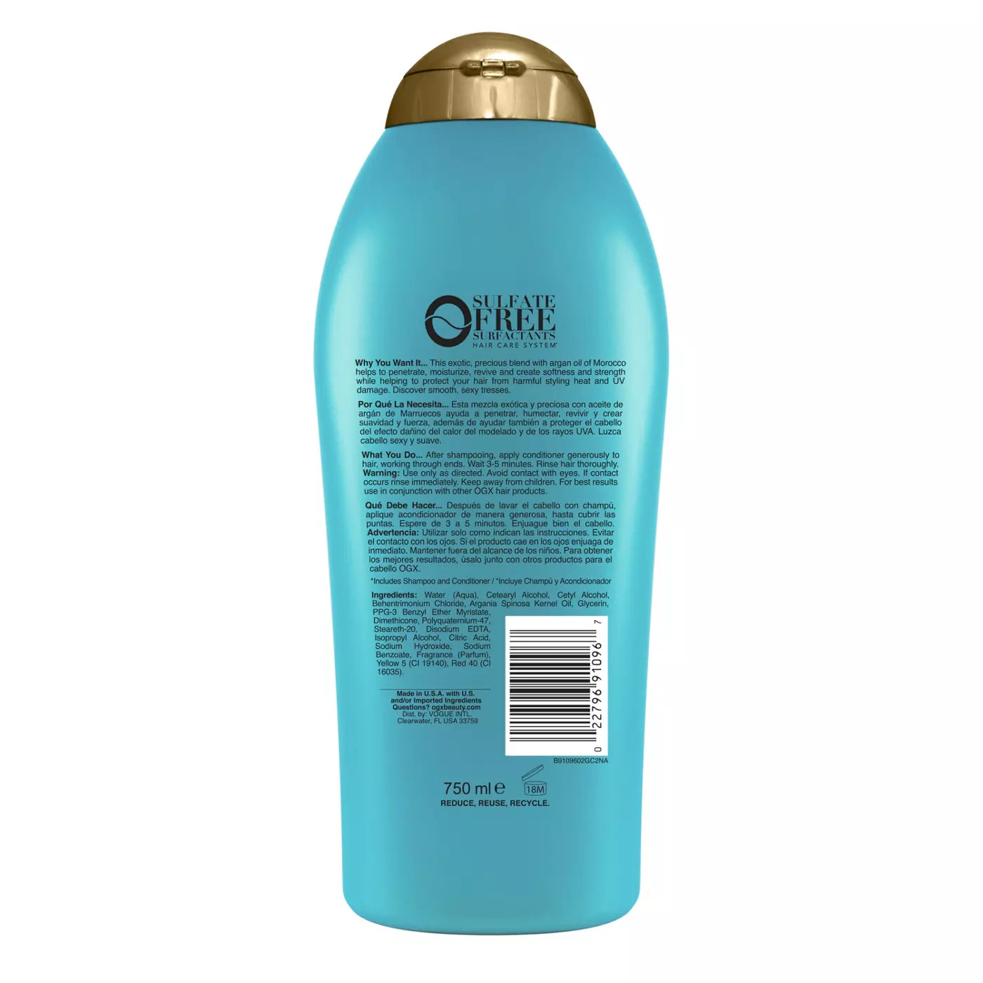 OGX Renewing + Argan Oil of Morocco Repair Conditioner او جي اكس بلسم مجدد بزيت الارجان المغربي لإصلاح الشعر