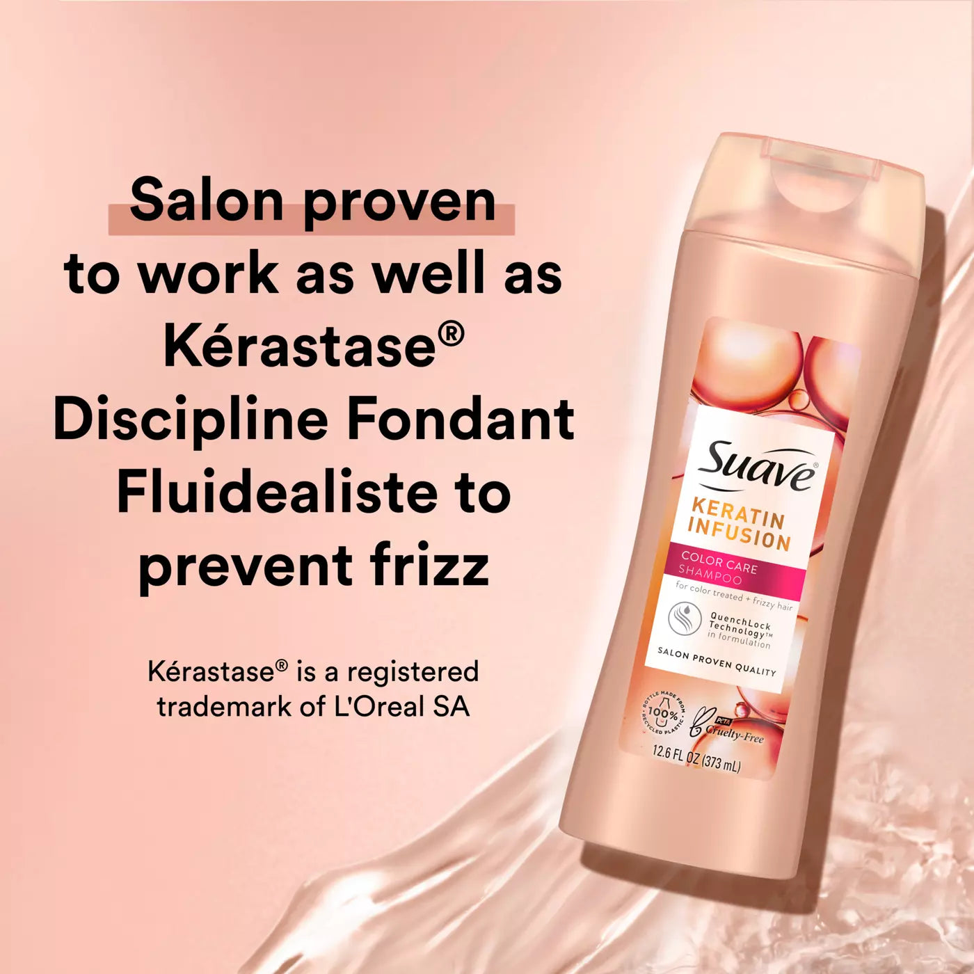 SUAVE Keratin Infusion Color Care Shampoo  شامبو سواف كيراتين انفيوجن للعناية بالشعر المصبوغ
