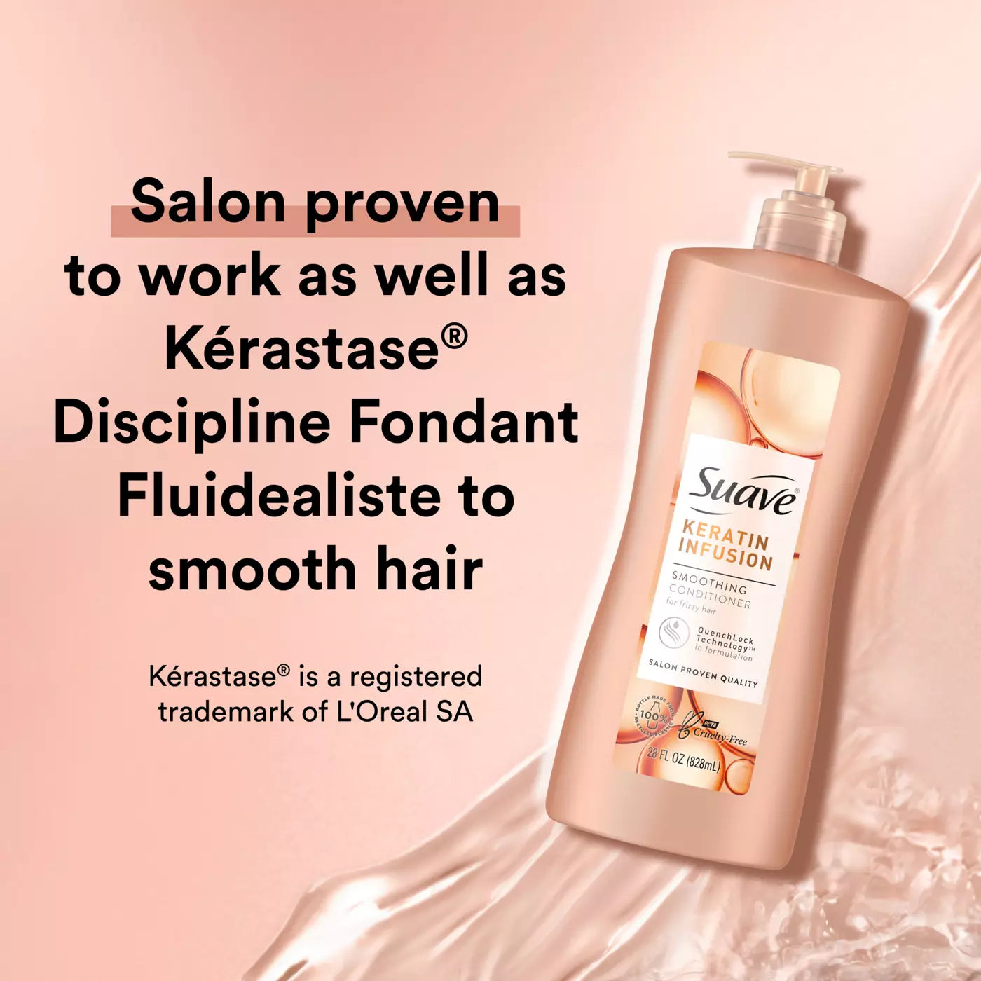 SUAVE Keratein Infusion Smoothing Conditioner سوفت كيراتين انفيوجن بلسم التنعيم