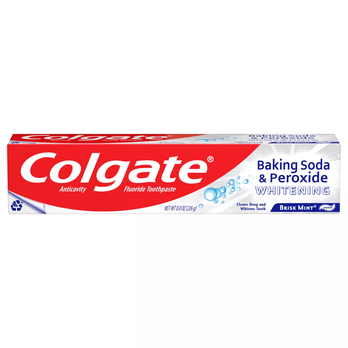 COLGATE Baking Soda & Peroxide Whitening Brisk Mint معجون الأسنان لتبييض فعال بنكهة النعناع من كولكيت