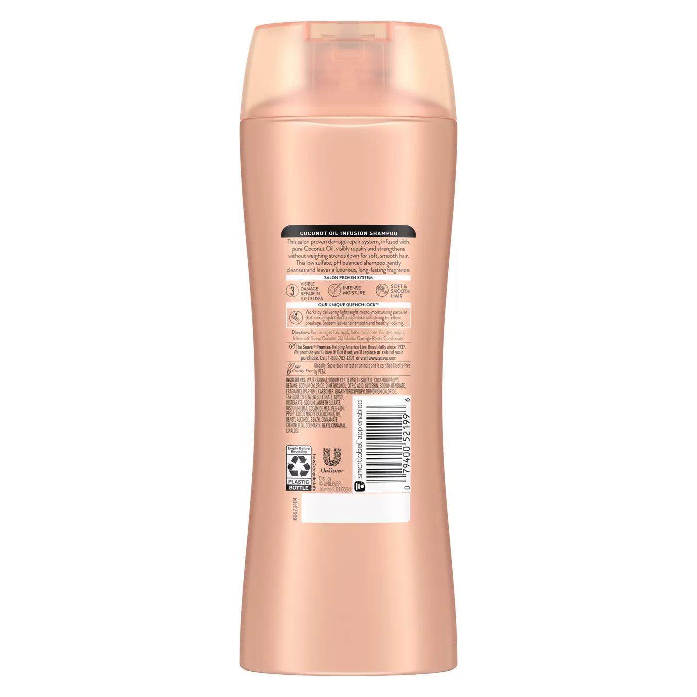 SUAVE Coconut Oil Infusion Damage Repair Shampoo شامبو سواف بجوز الهند لإصلاح الشعر التالف
