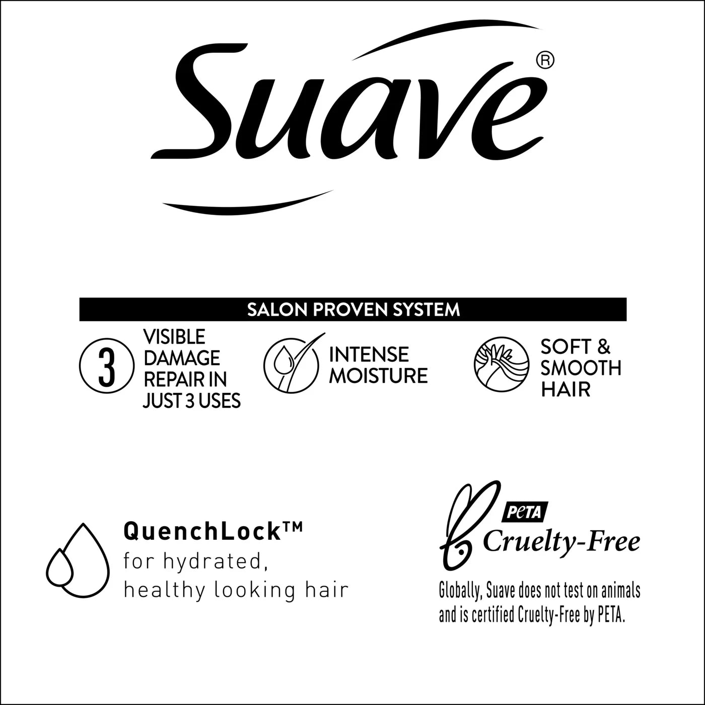 SUAVE Coconut Oil Infusion Damage Repair Shampoo شامبو سواف بجوز الهند لإصلاح الشعر التالف