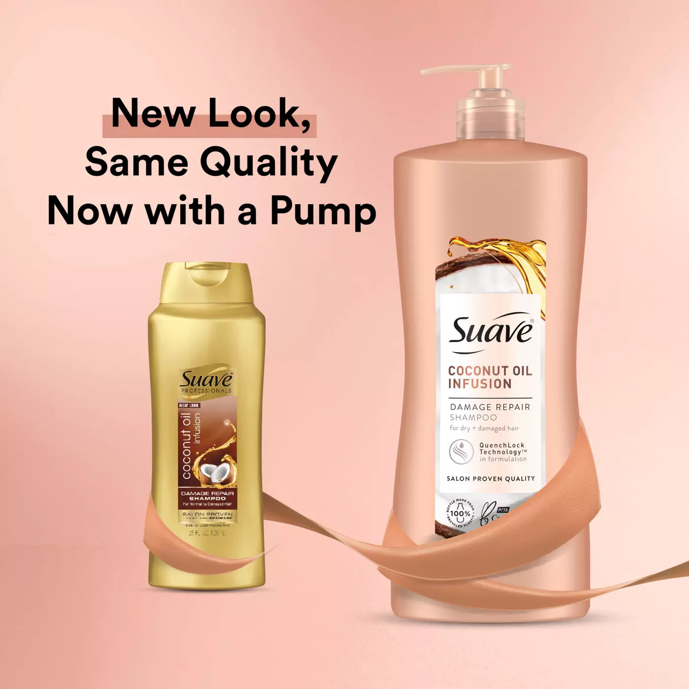 SUAVE Coconut Oil Infusion Damage Repair Shampoo شامبو سواف بجوز الهند لإصلاح الشعر التالف