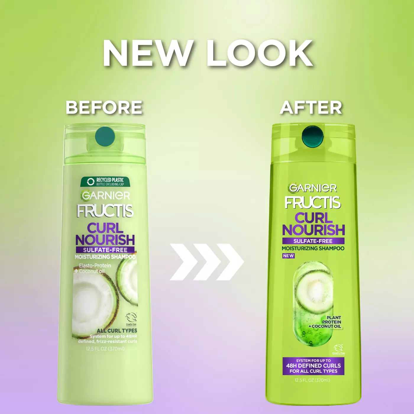 GARNIER Fructis Curl Nourish Sulfate-Free Moisturizing Shampoo شامبو غارنييه المرطب والخالي من الكبريتات