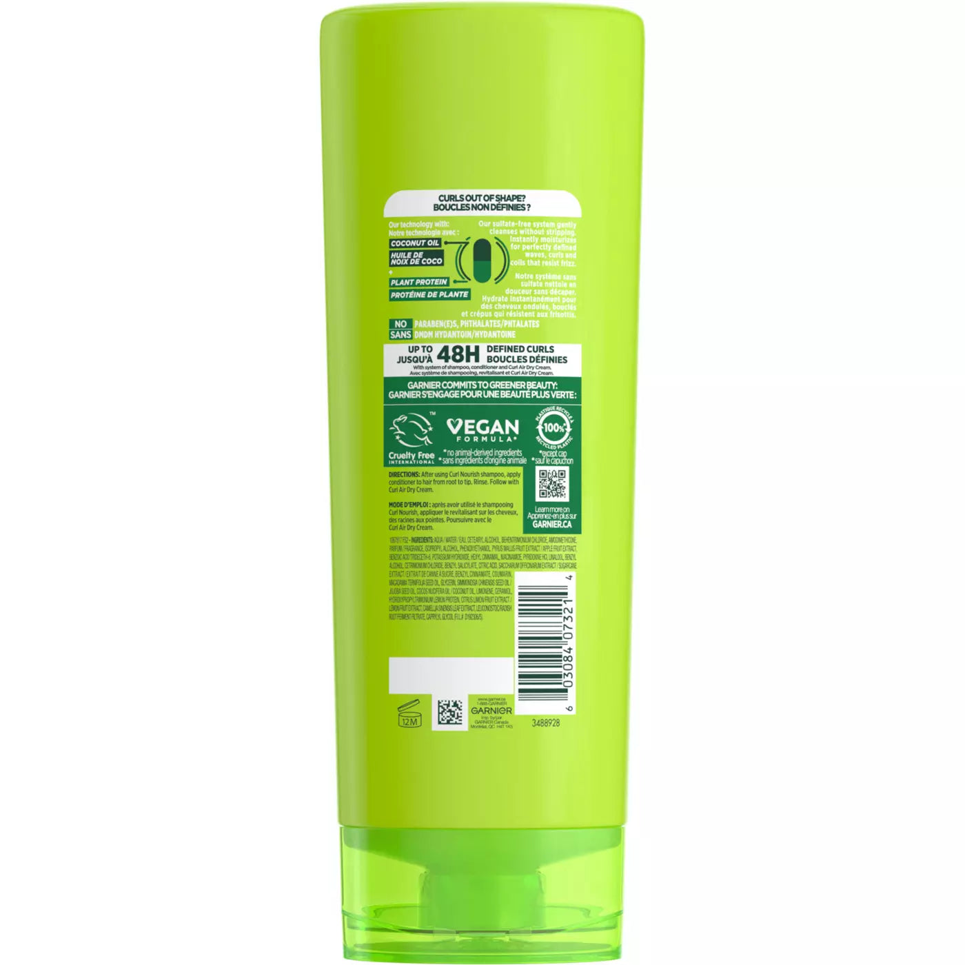 GARNIER Fructis Curl Nourish Sulfate-Free Moisturizing Conditioner غارنييه بلسم مرطب خالٍ من الكبريتات