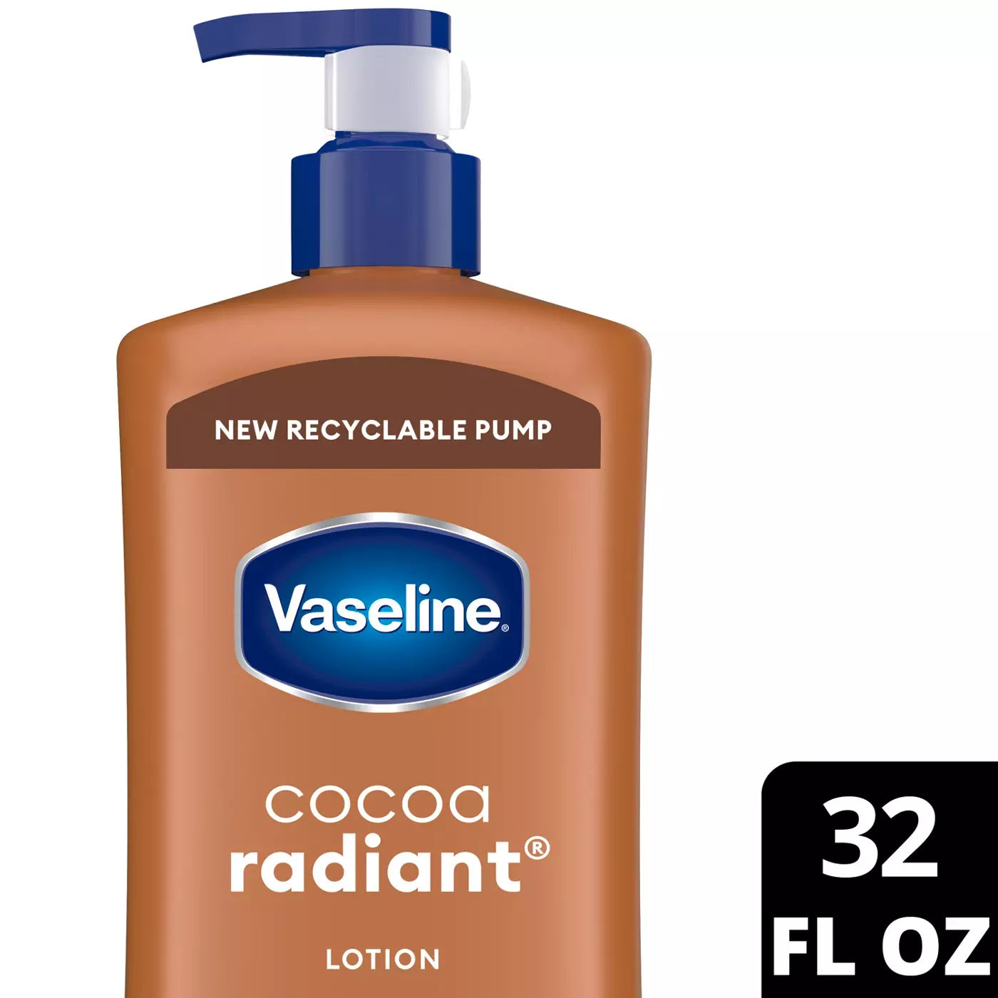 VASELINE Intensive Care Cocoa Radiant 48H Hydration Lotion فازلين لوشن العناية المكثفة بزبدة الكاكاو لترطيب يدوم 48 ساعة