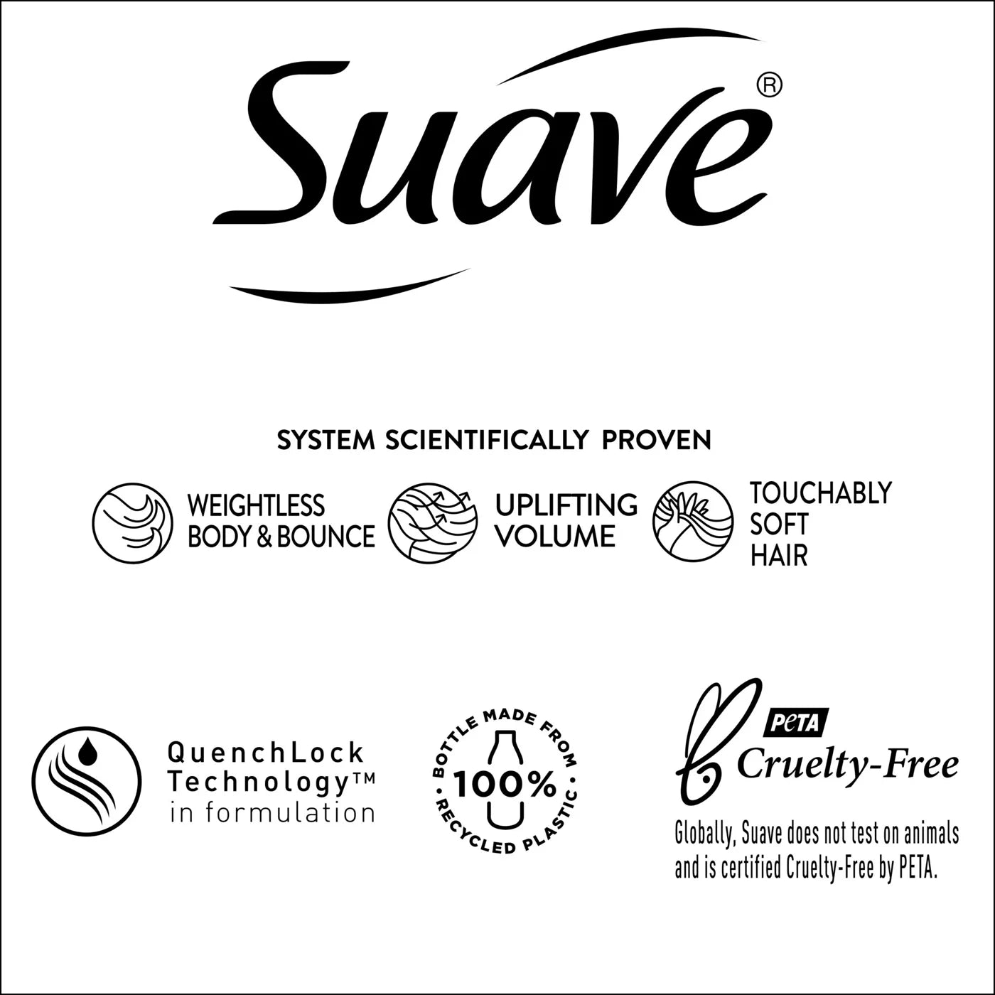 SUAVE Rose Oil Infusion Volumizing Shampoo شامبو سواف بزيت الورد لزيادة كثافة الشعر