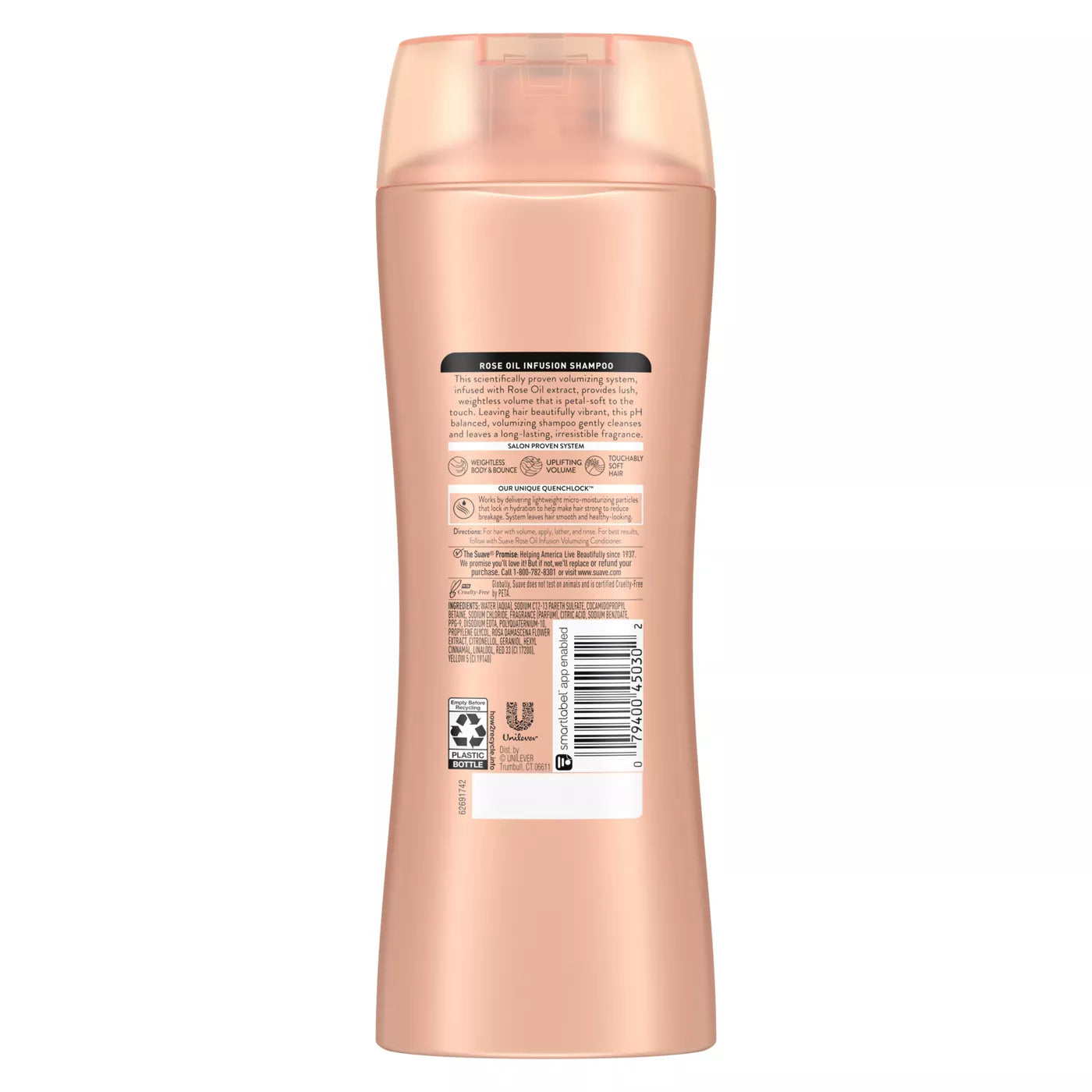 SUAVE Rose Oil Infusion Volumizing Shampoo شامبو سواف بزيت الورد لزيادة كثافة الشعر