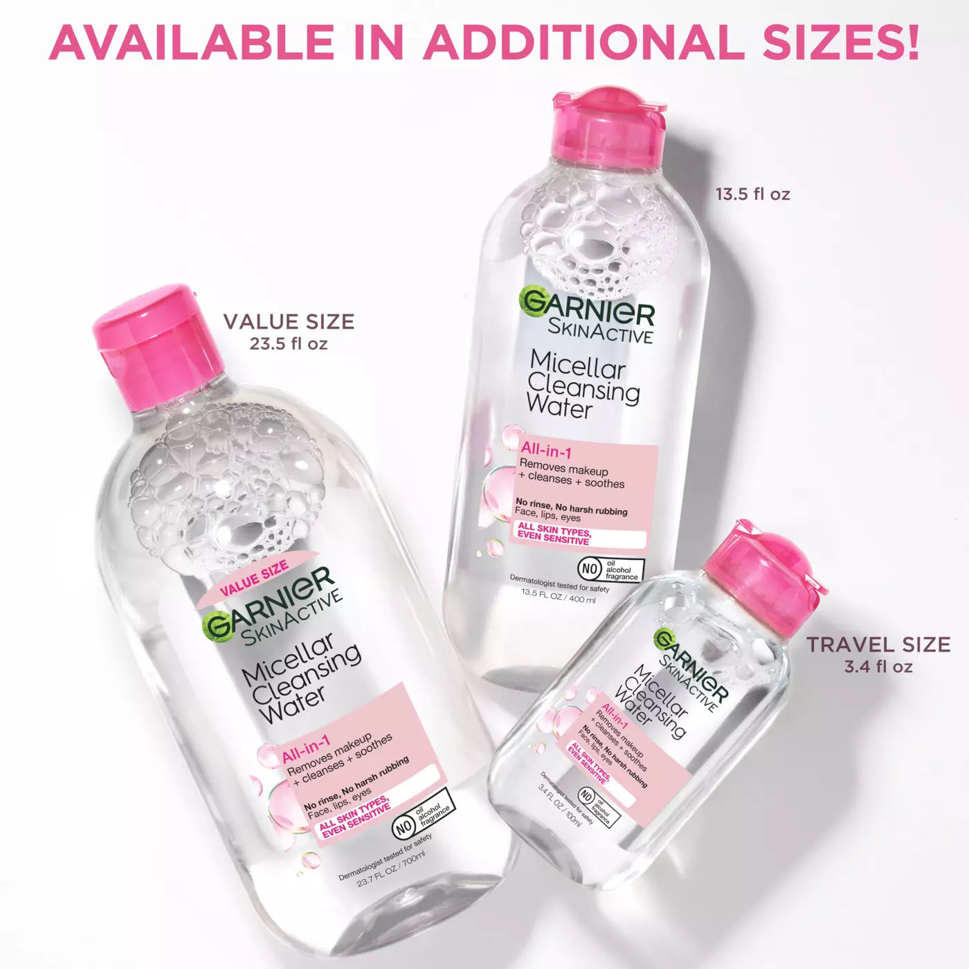GARNIER Skin Active Micellar Cleansing Water All In 1 Cleanses + Removes Makeup + Soothes غارنييه ماء ميسلار لتنظيف البشرة وازالة المكياج وتهدئتها