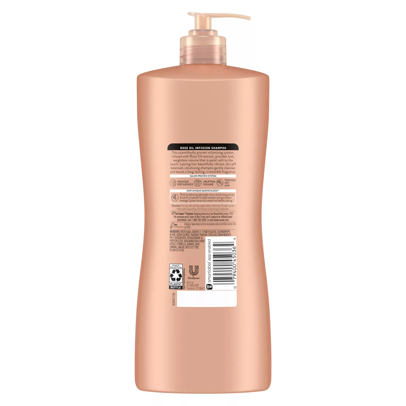 SUAVE Rose Oil Infusion Volumizing Shampoo شامبو سواف بزيت الورد لتكثيف الشعر