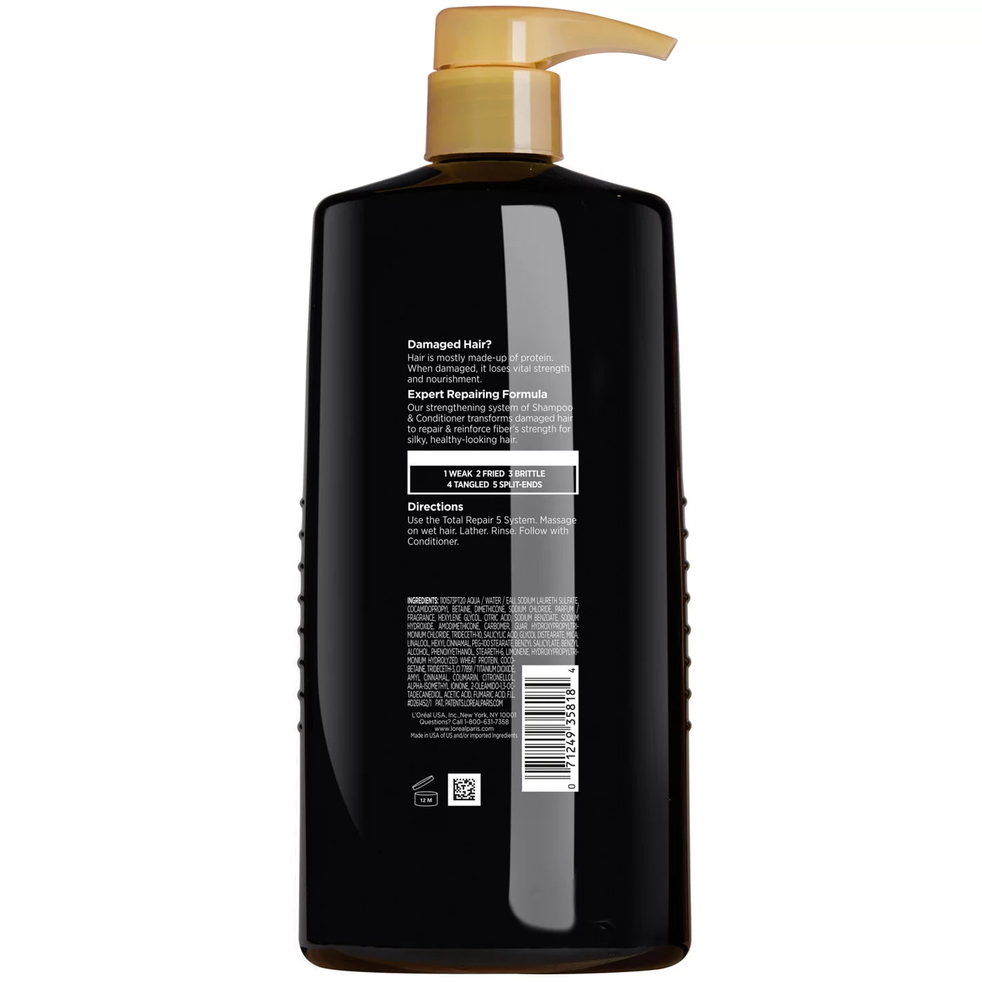 LOREAL PARIS Elvive Total Repair 5 Damage Reversing Shampoo - Damaged Hair لوريال باريس شامبو للشعر التالف