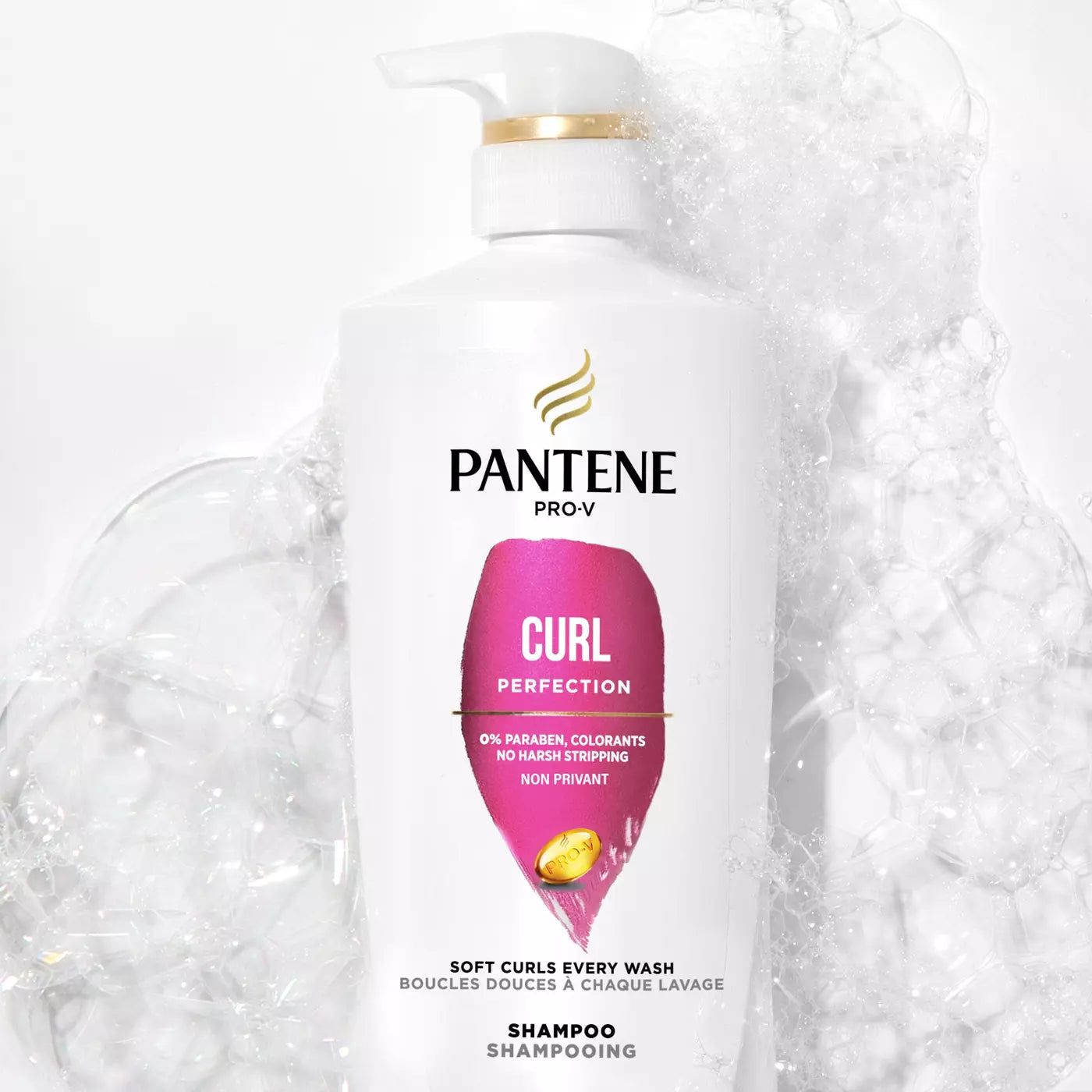 PANTENE Pro-V Curl Perfection + Provitamin B5 + Antioxidants Shampoo شامبو الشعر من بانتين