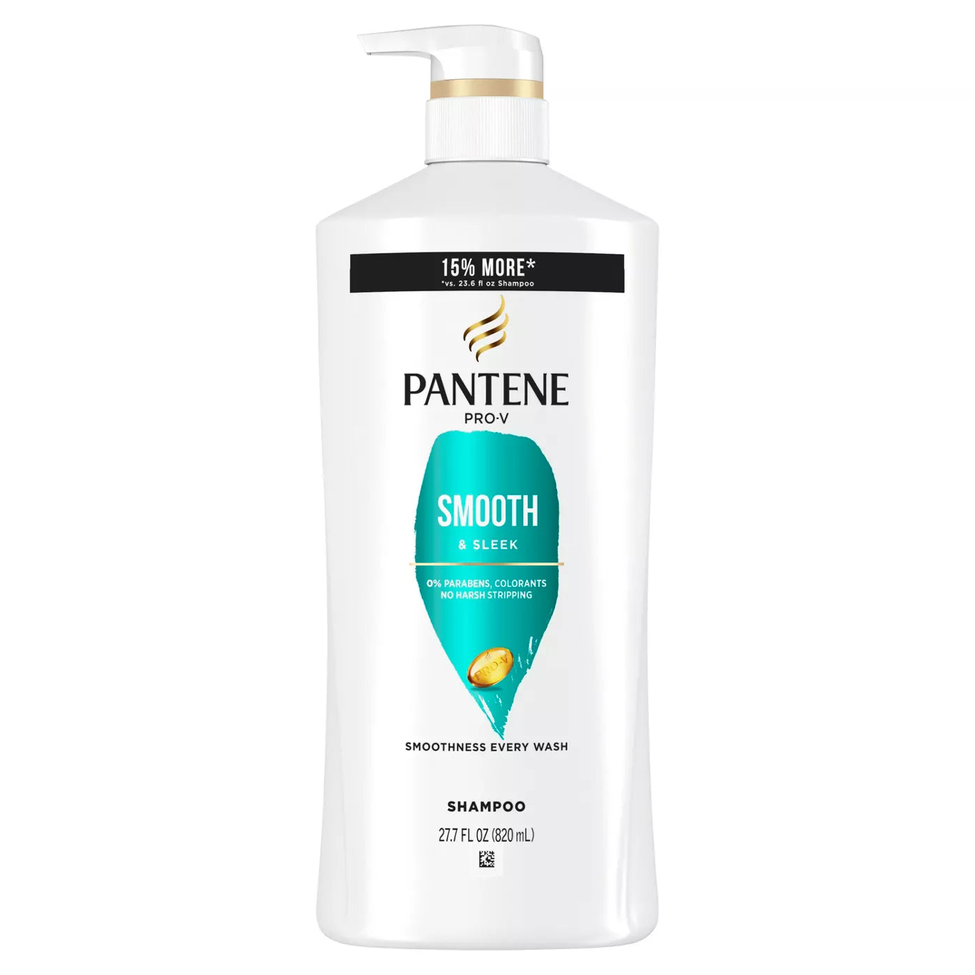 PANTENE Pro-V Smooth & Sleek + Provitamin B5 + Antioxidants Shampoo شامبو الشعر من بانتين