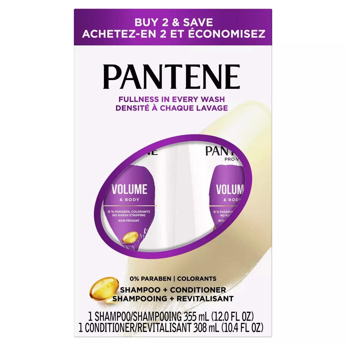 PANTENE Pro-V Fullness In Every Wash Shampoo & Conditioner مجموعة بانتين شامبو وبلسم