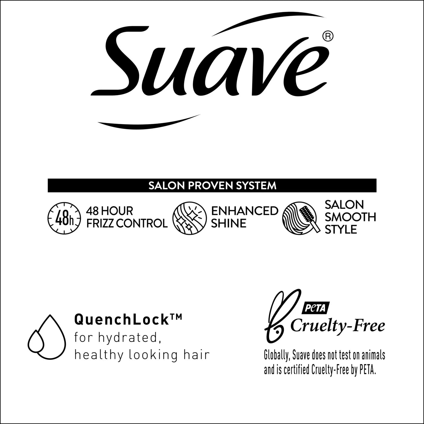 SUAVE Silk Protein Infusion Sleek & Smooth Conditioner بلسم سواف بروتين الحرير لإطلالة ناعمة وملساء