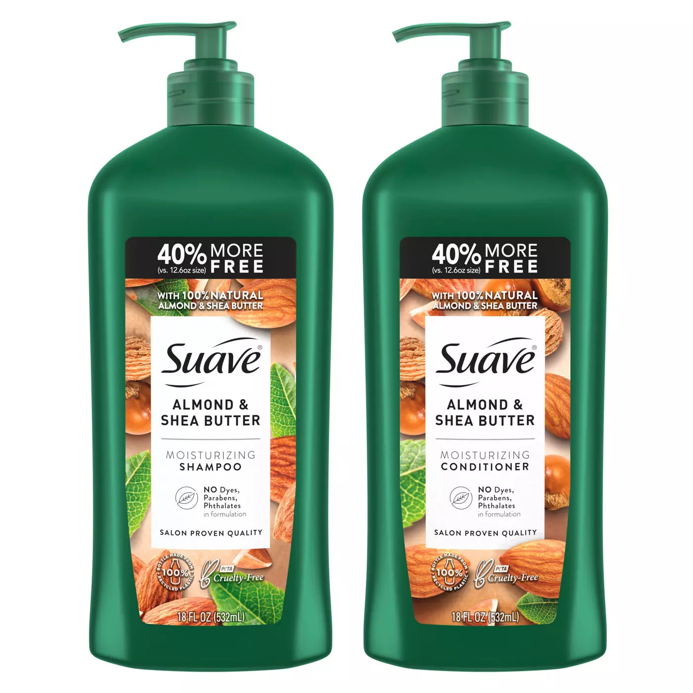 SUAVE Moisturizing Almond & Shea Butter Shampoo & Conditioner  شامبو وبلسم سواف باللوز وزبدة الشيا المرطبة