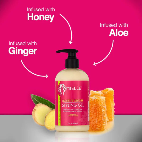 MIELLE Honey & Ginger Styling Gel جل التصفيف بالعسل والزنجبيل من ميلي
