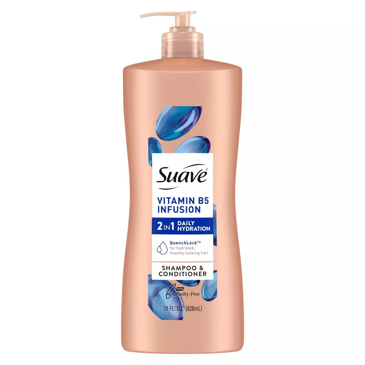 SUAVE Vitamin B5 Infusion 2 in 1 Daily Hydration Shampoo + Conditioner  شامبو وبلسم سواف بفيتامين B5 للترطيب اليومي 2 في 1