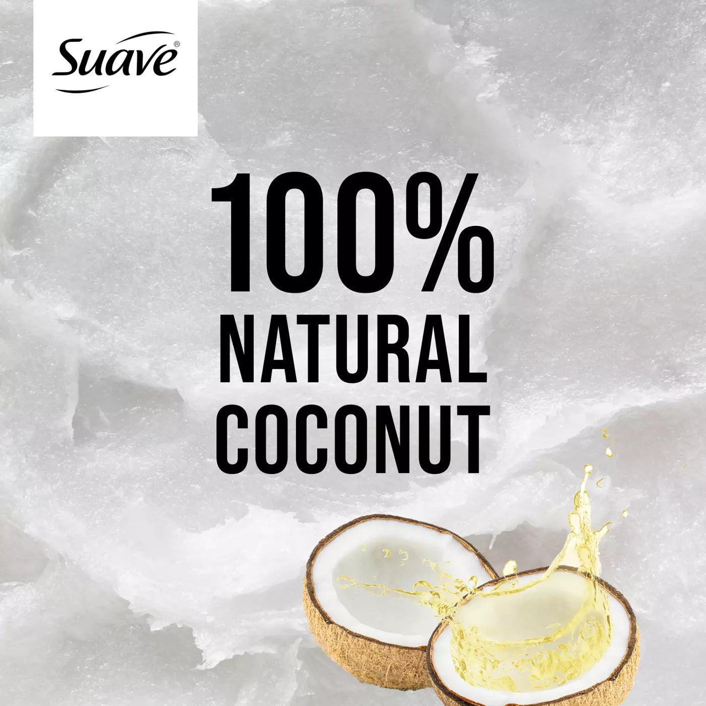 SUAVE 100% Natural Sweet Coconut 2 in 1 Soften & Shine Shampoo + Conditioner شامبو وبلسم سواف بجوز الهند الطبيعي 2 في 1 لتنعيم ولمعان الشعر