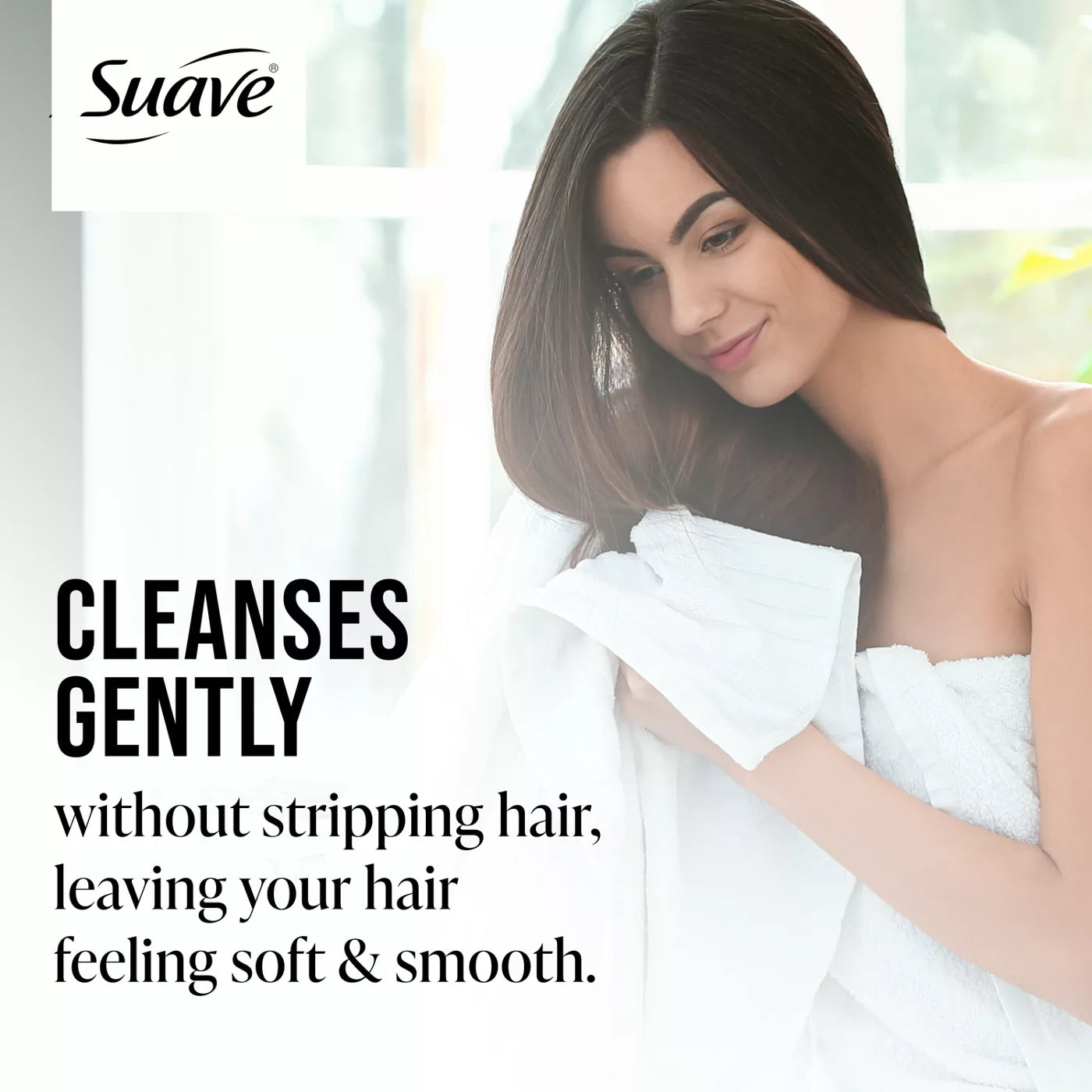 SUAVE 100% Natural Sweet Coconut 2 in 1 Soften & Shine Shampoo + Conditioner شامبو وبلسم سواف بجوز الهند الطبيعي 2 في 1 لتنعيم ولمعان الشعر