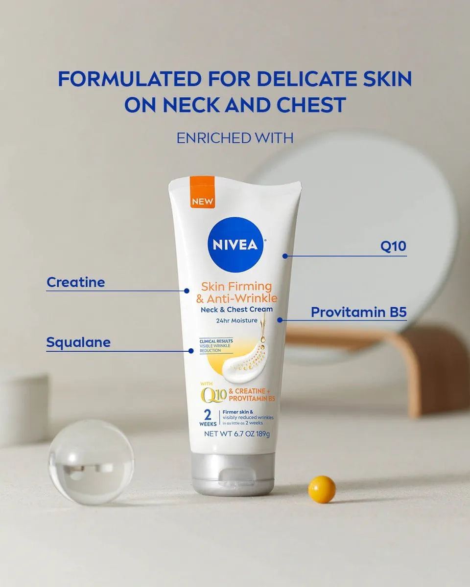 NIVEA Skin Firming & Anti Wrinkle Neck & Chest Cream كريم نيفيا لشد البشرة ومقاومة التجاعيد – للرقبة والصدر