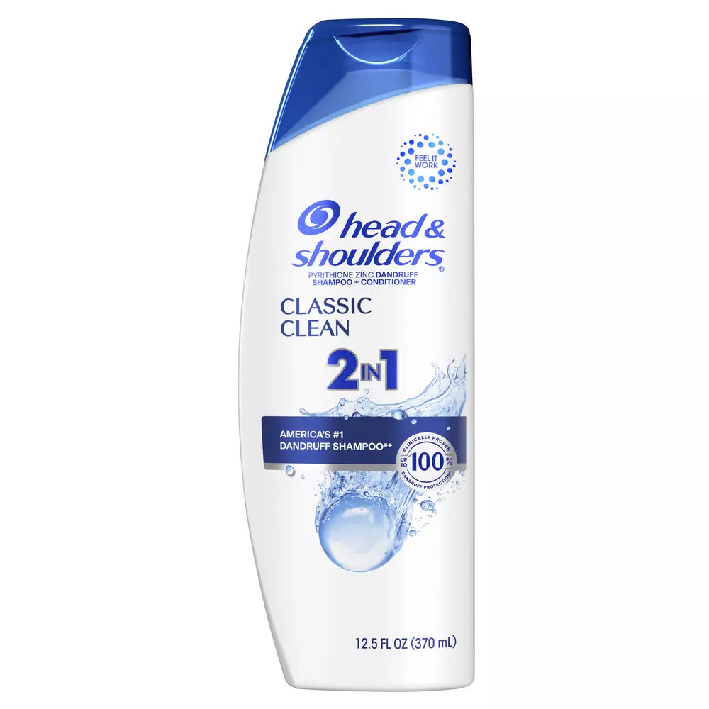 HEAD & SHOULDERS Pyritinol Zinc Dandruff Shampoo + Conditioner Classic Clean  شامبو وبلسم هيد اند شولدرز بايريثيون الزنك كلاسيك كلين ضد القشرة