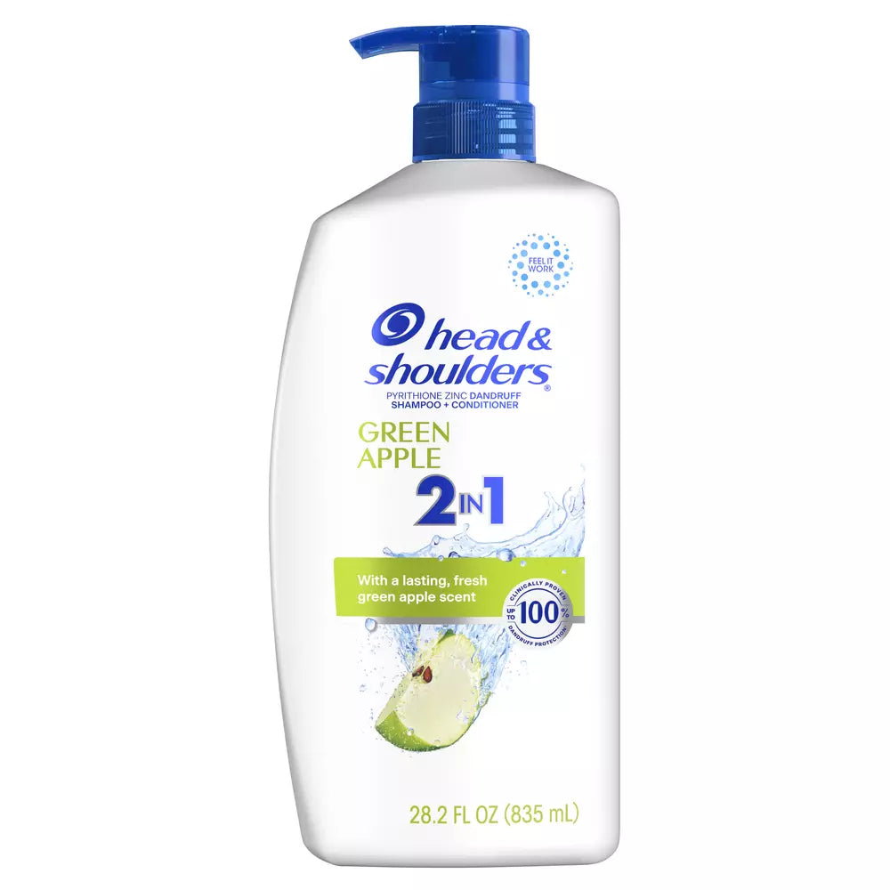 HEAD & SHOULDERS Pyritinol Zinc Dandruff Shampoo + Conditioner Green Apple  شامبو وبلسم هيد اند شولدرز ضد القشرة بالتفاح الاخضر 2 في 1