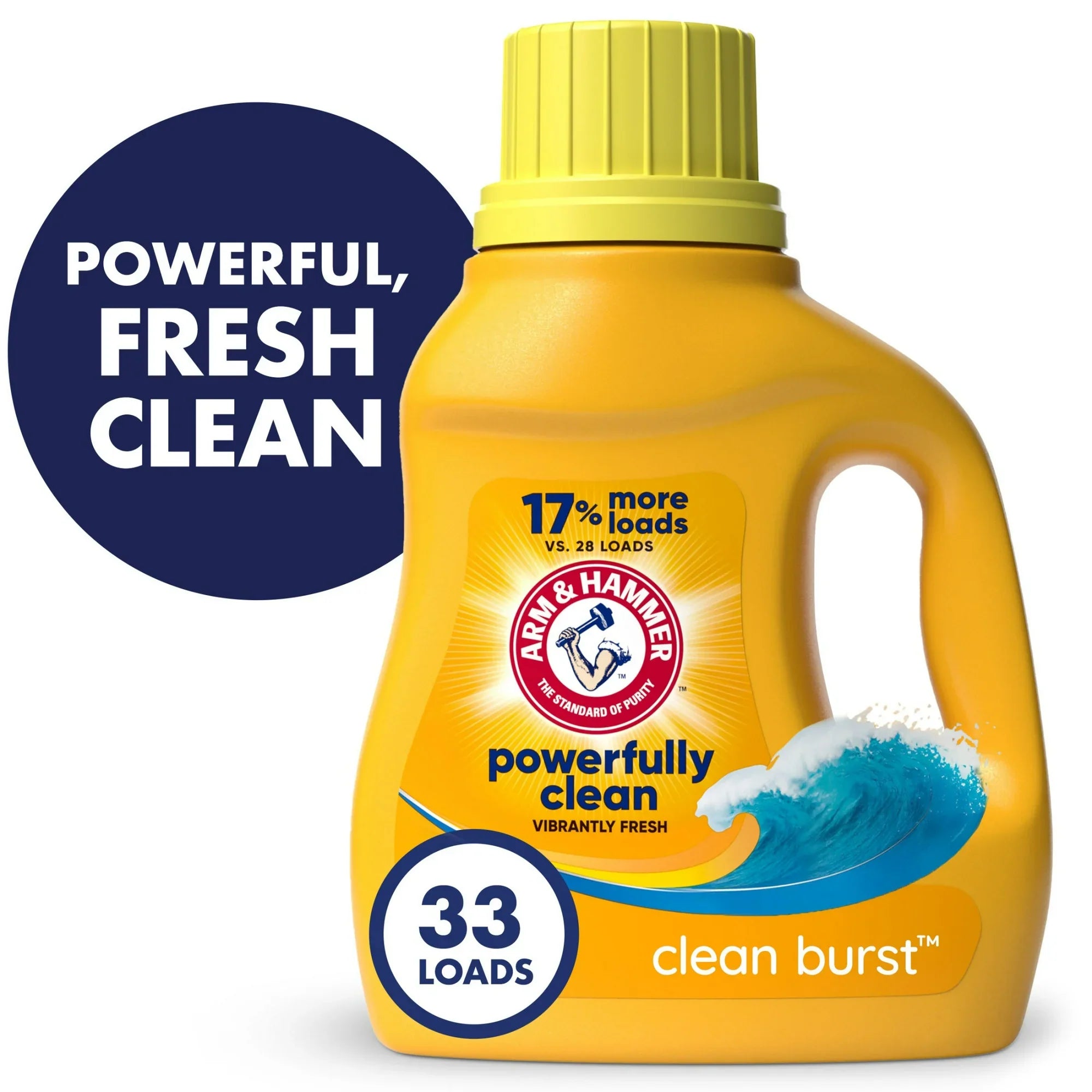 ARM & HAMMER Powerfully Clean Burst Liquid Laundry Detergent - منظف الملابس السائل بقوة التنظيف العميق ورائحة الانتعاش من ارم اند هامر