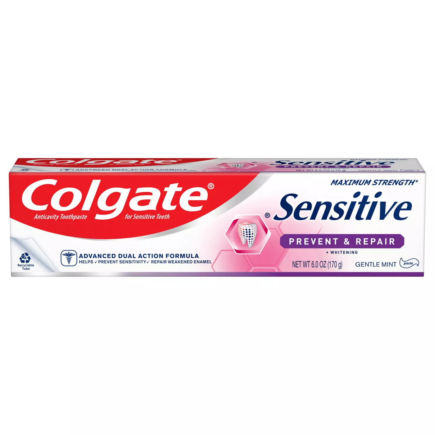 COLGATE Sensitive Prevent & Repair Anticavity Toothpaste - Gentle Mint - معجون الاسنان الحساسة ضد التسوس بنكهة النعناع من كولكيت