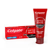 COLGATE Optic White With Charcoal Cool Mint Paste معجون الأسنان لتبييض فعال بنكهة النعناع البارد والفحم النشط من كولكيت