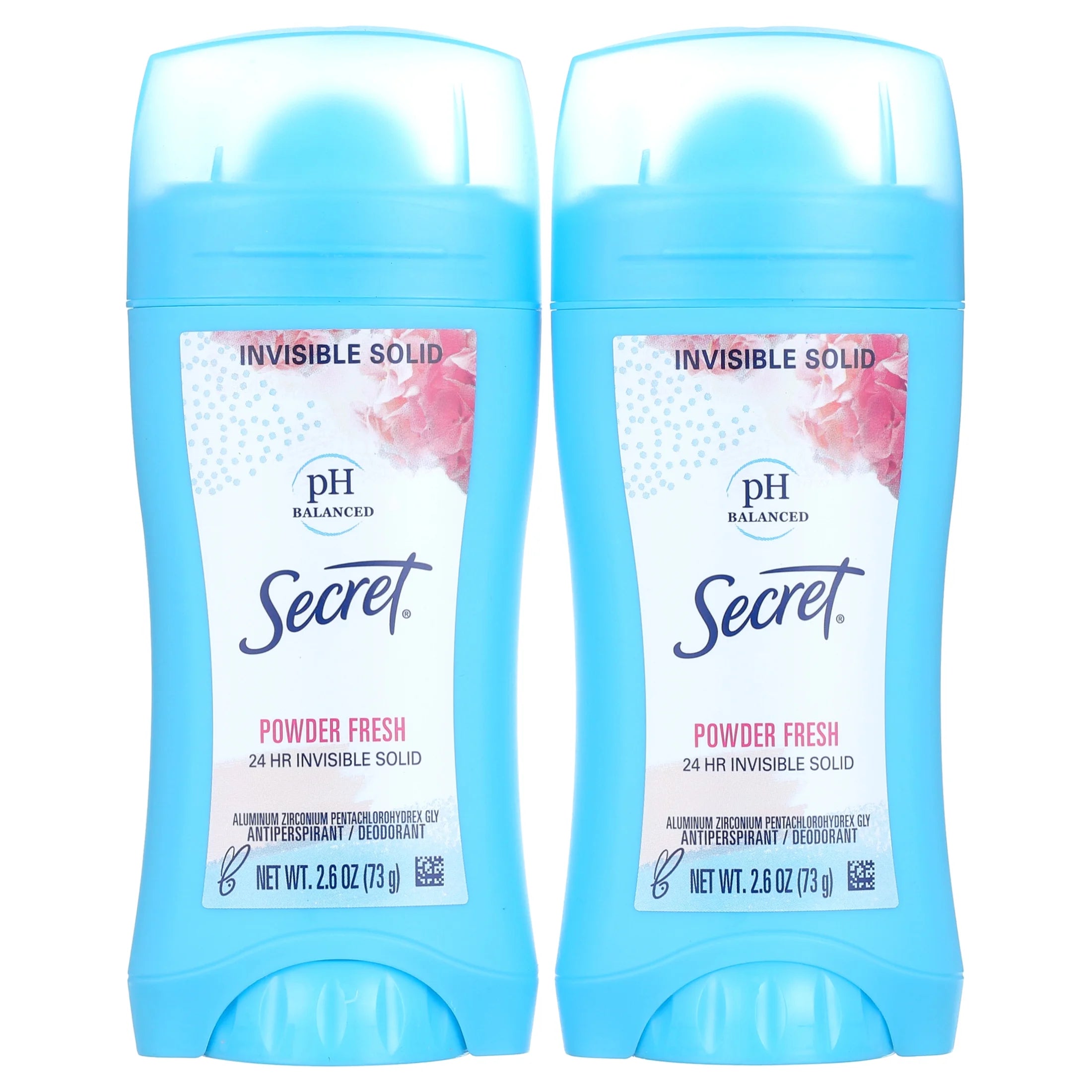 SECRET Invisible Solid Antiperspirant And Deodorant Twin Pack – Powder Fresh بكج مزيل التعرق من سيكرت