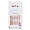 KISS Gel Fantasy Magnetic Velvety Effect Ready To Wear Gel Glue Included 28 Nails North Cast FMA01 اظافر صناعية