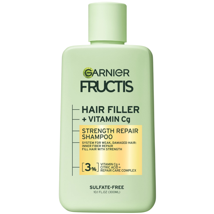 GARNIER Fructis hair filler + vitamin Cg strength repair shampoo شامبو اصلاح الشعر بالفلر والفيتامينات من كارنيير