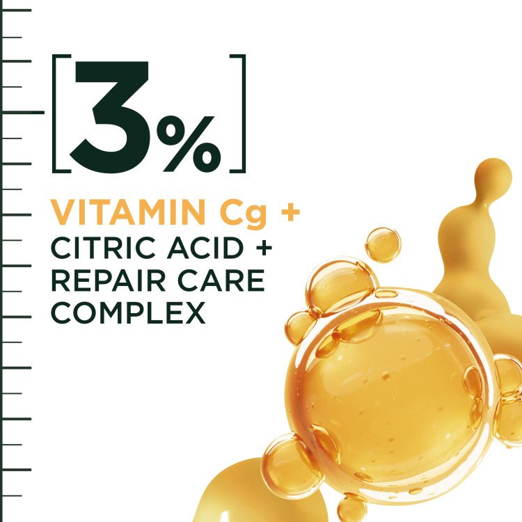 GARNIER Fructis hair filler + vitamin Cg strength repair shampoo شامبو اصلاح الشعر بالفلر والفيتامينات من كارنيير