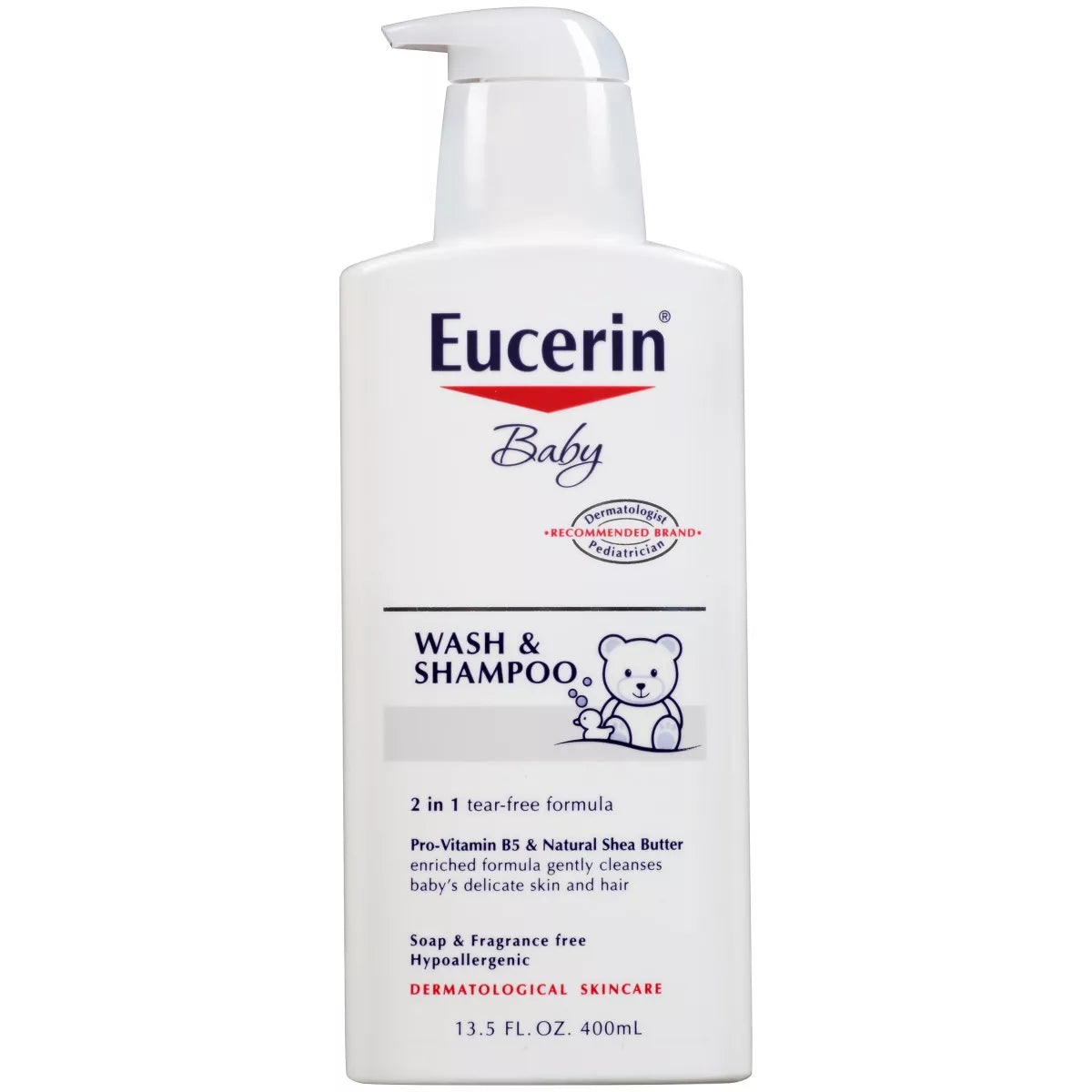 EUCERIN Baby Wash & Shampoo Fragrance & Soap Free – غسول وشامبو للأطفال خالي من العطور