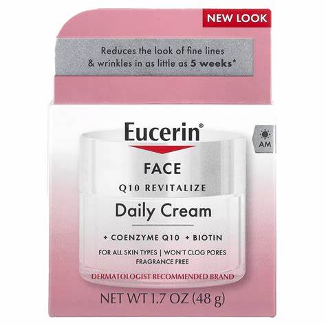 EUCERIN Q10 Revitalize Daily Cream  كريم يومي لتجديد شباب البشرة وتقليل الخطوط الدقيقة