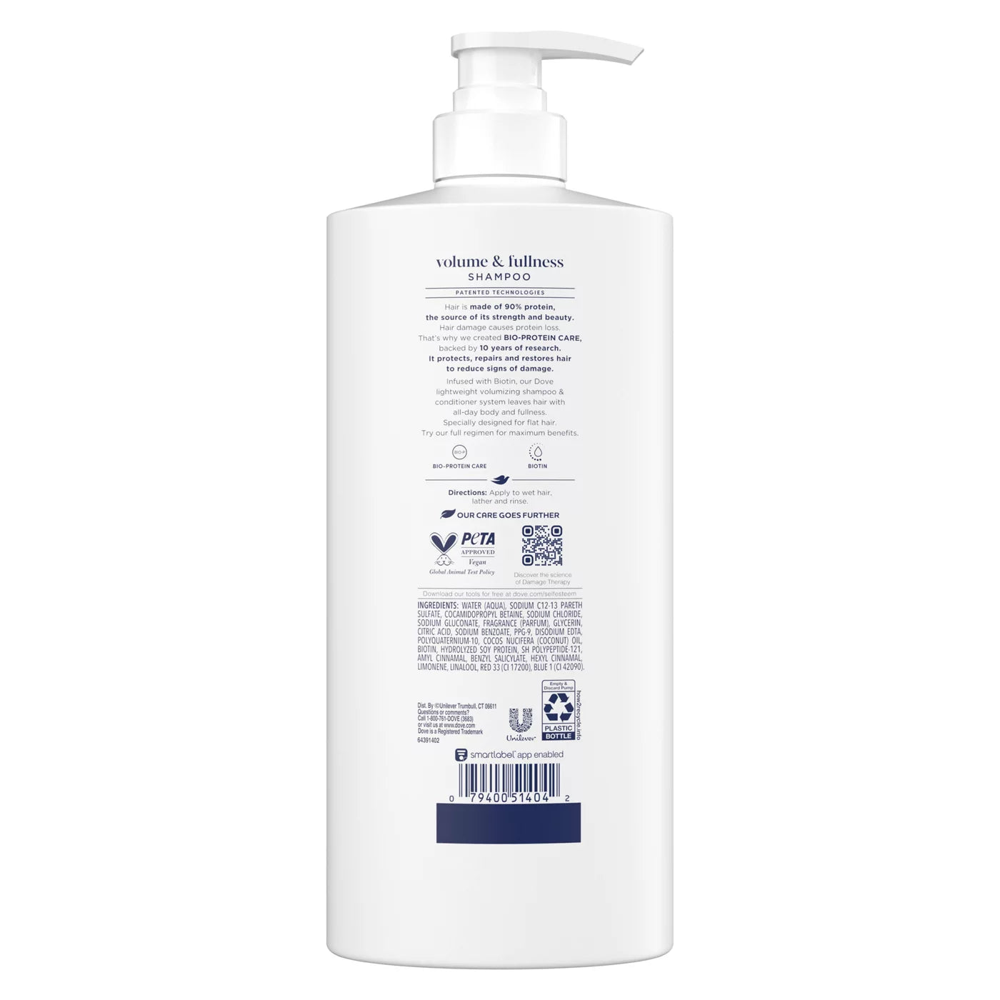 Dove Volume & Fullness Damage Therapy Shampoo شامبو دوف لعلاج التلف