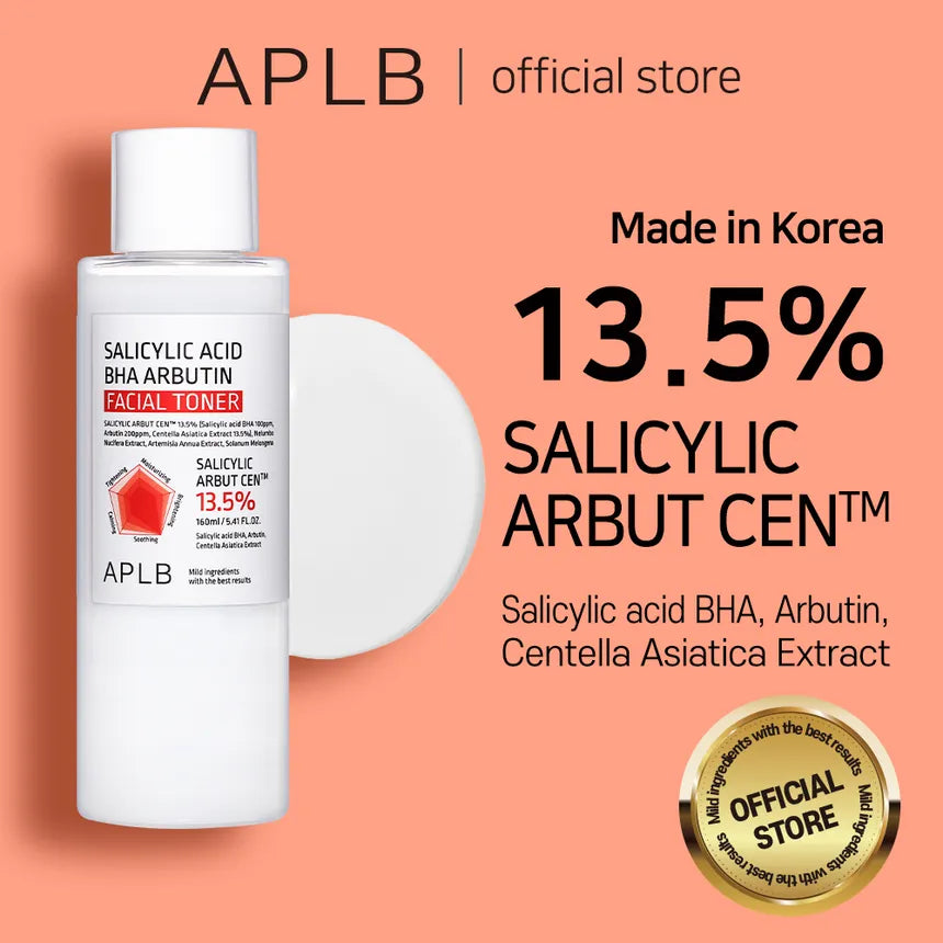 APLB Salicylic Acid BHA Arbutin Facial Toner تونر الساليسيليك اسد لعلاج الحبوب والمسام
