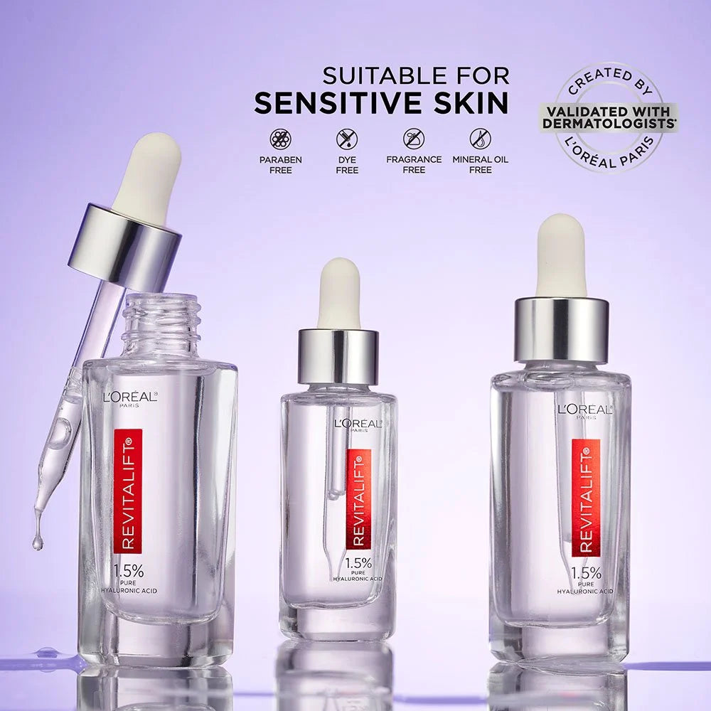 LOREAL PARIS Revitalift Derm Intensives Hyaluronic Acid Face Serum سيروم الهايلرونك اسد من لوريال باريس