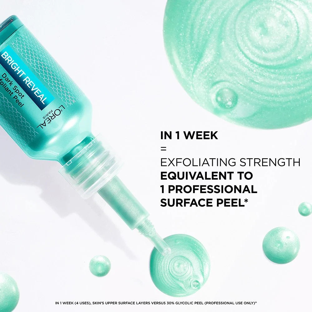 LOREAL PARIS Bright Reveal Dark Spot Exfoliant Peel مقشر لوريال باريس لتقشير البشرة وتفتيح البقع الداكنة