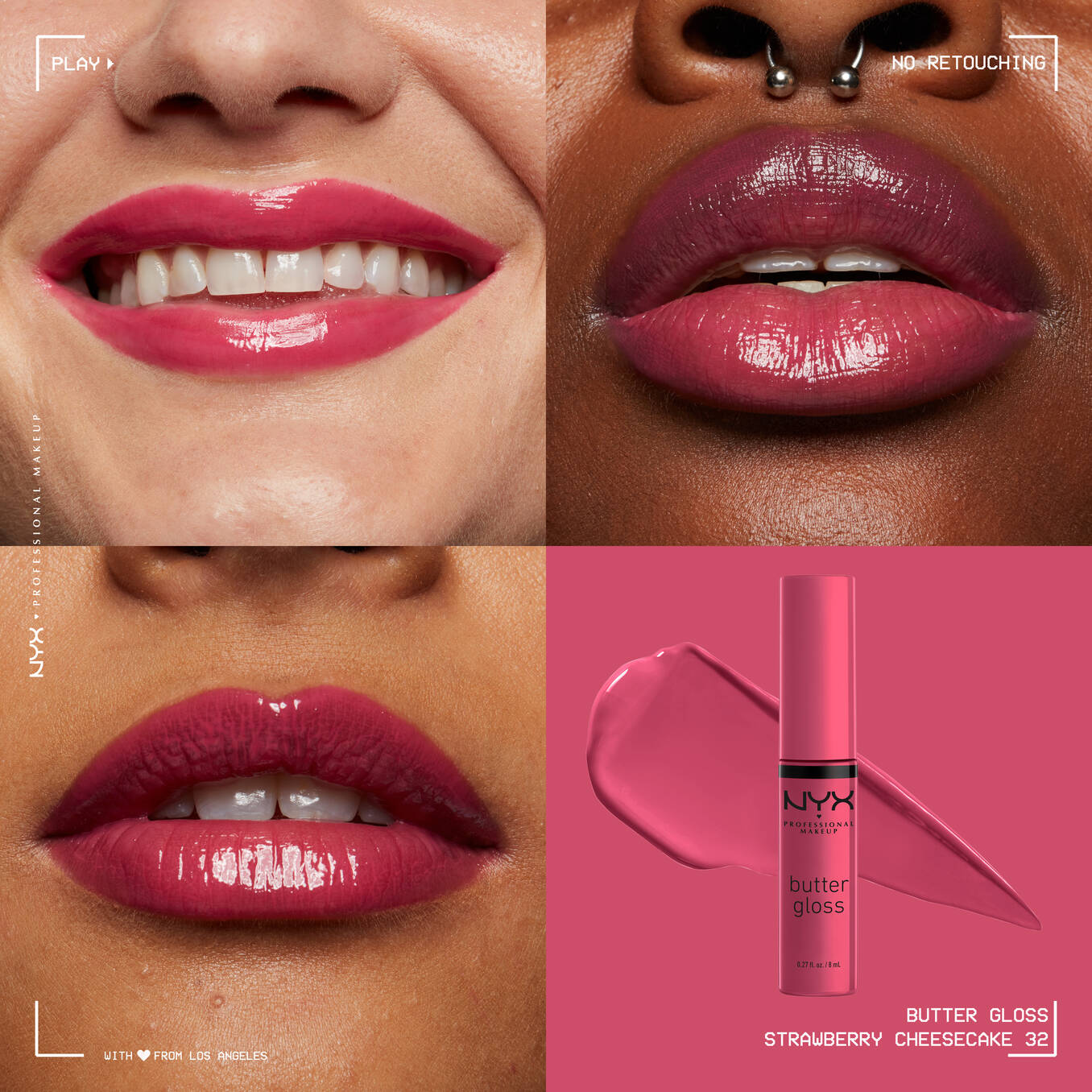 NYX Professional Makeup Butter Gloss lipstick كلوس الشفاه من نيكس
