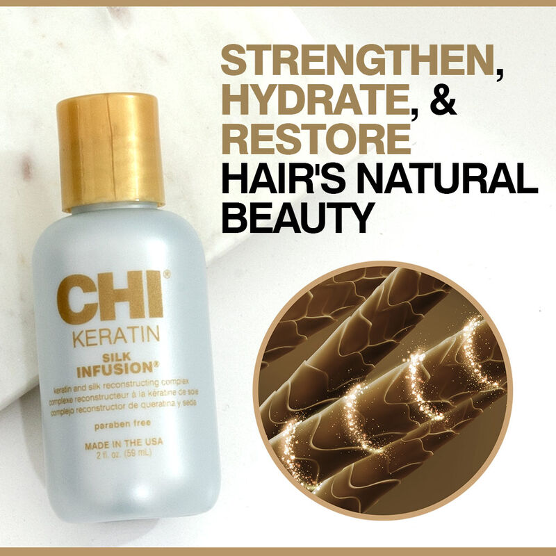 CHI Keratin Silk Infusion Reconstructing Complex معالج الشعر بالكيراتين الطبيعي من جي