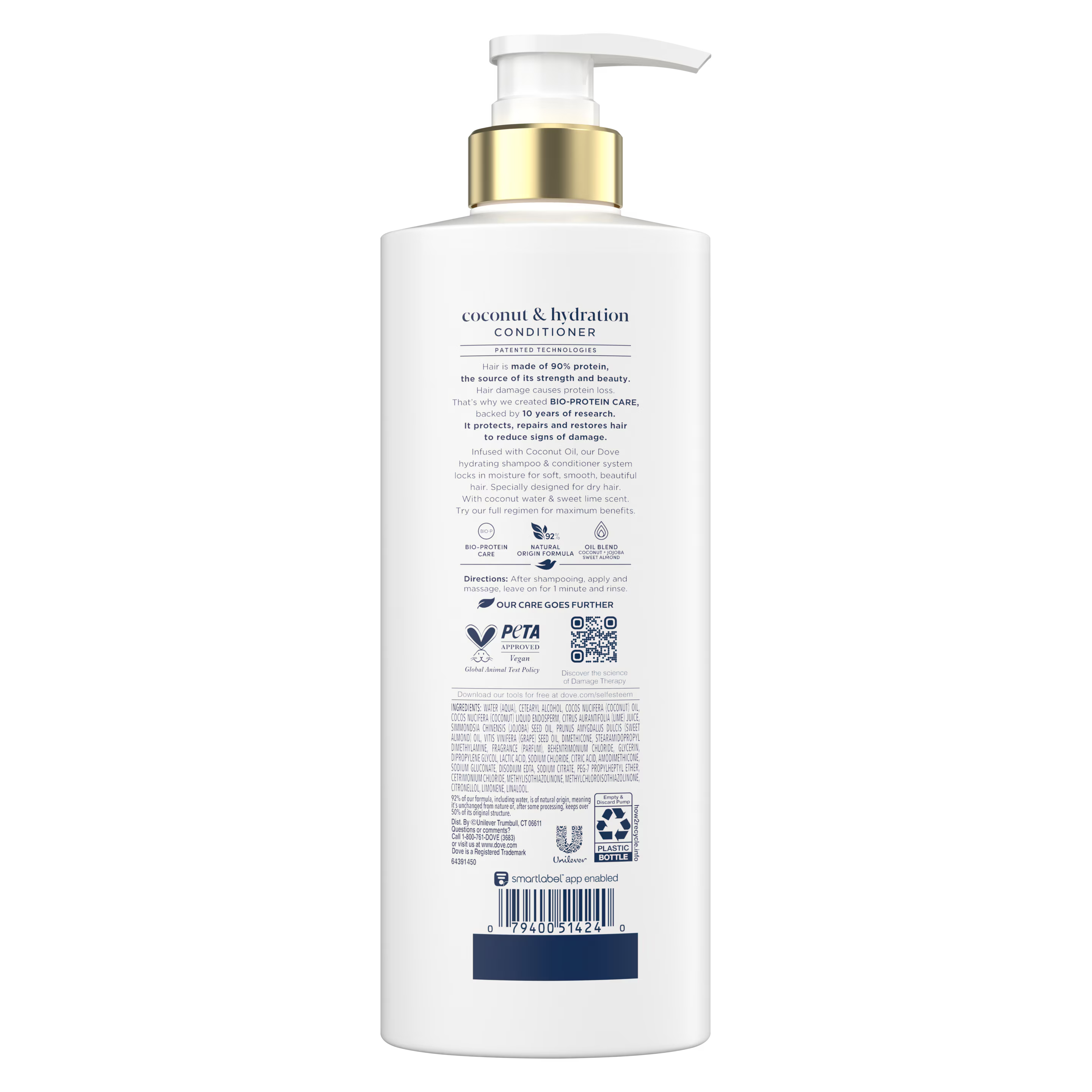 DOVE Coconut Hydration Damage Therapy Conditioner بلسم دوف لترطيب الشعر بجوز الهند لعلاج التلف