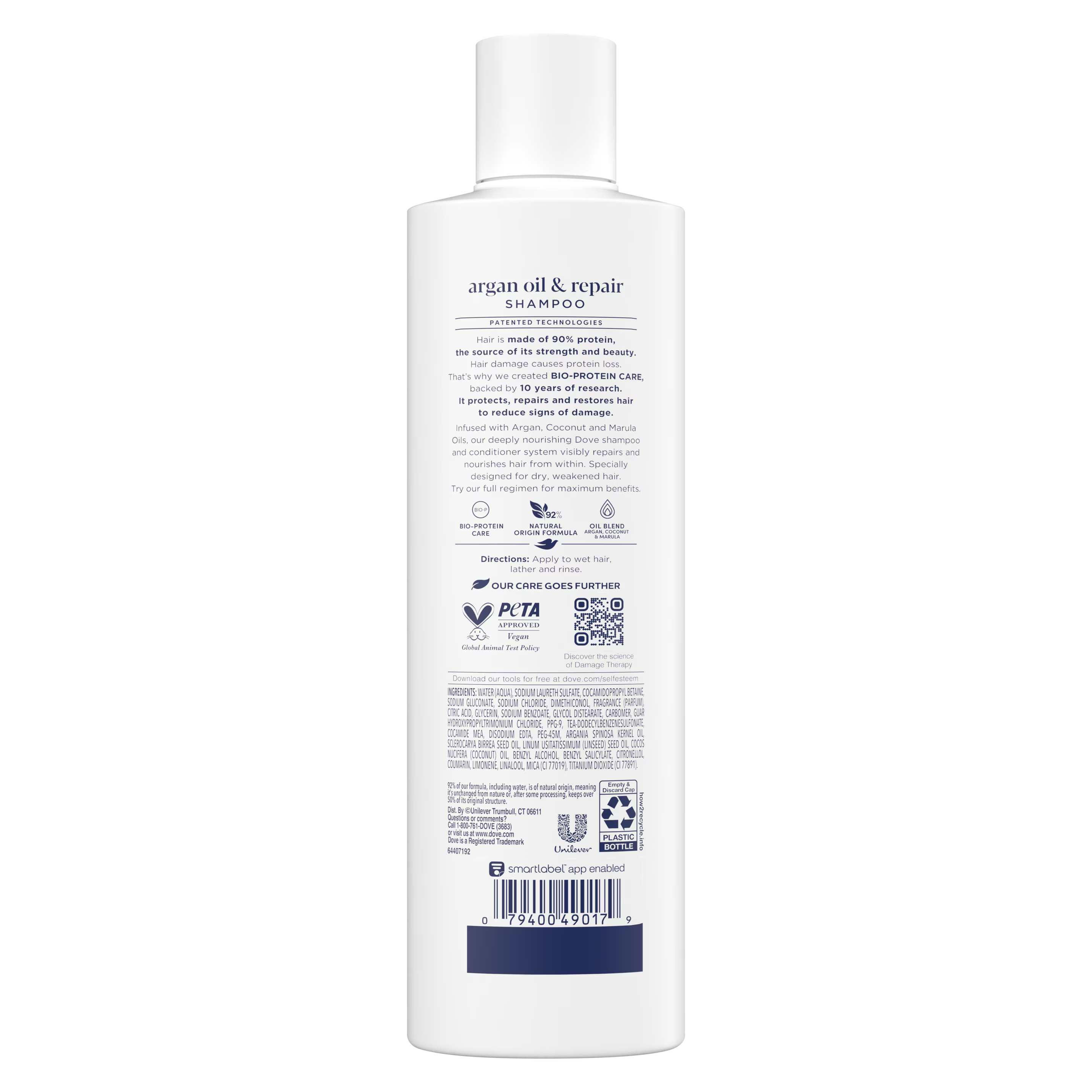 DOVE Argan Oil & Damage Repair Damage Therapy Shampoo شامبو دوف بزيت الأرغان